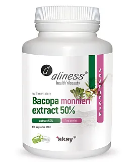 ALINESS Bacopa Monnieri Extract 50% 500 mg 100 kaps.