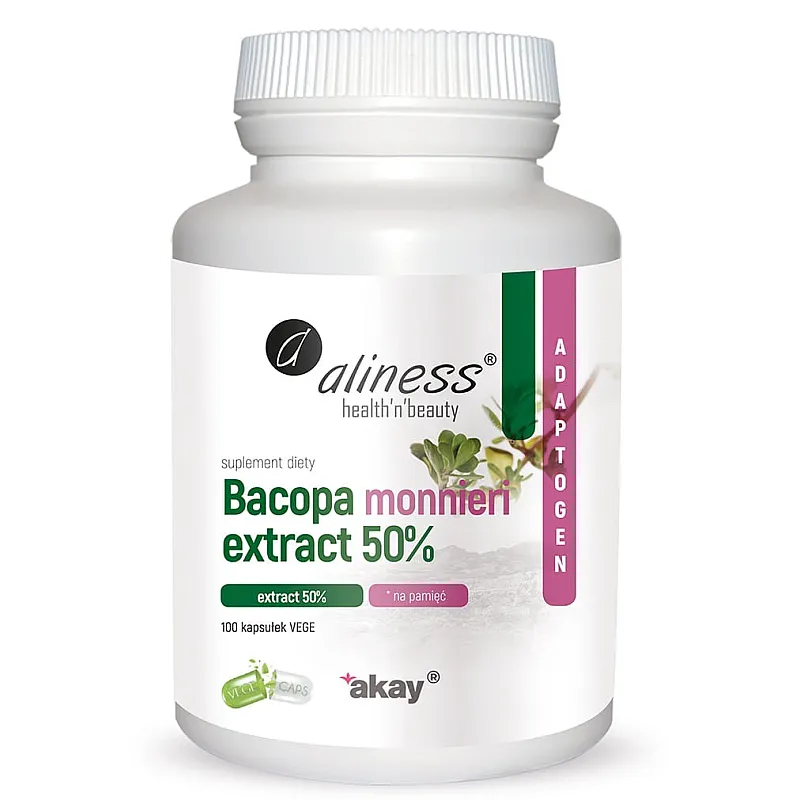 ALINESS Bacopa Monnieri Extract 50% 500 mg 100 kaps.