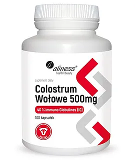 ALINESS Colostrum Wołowe 500mg 100 kaps.