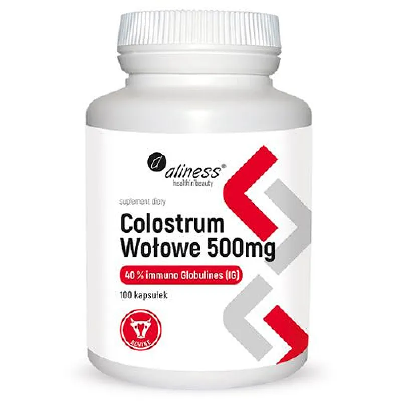 ALINESS Colostrum Wołowe 500mg 100 kaps.