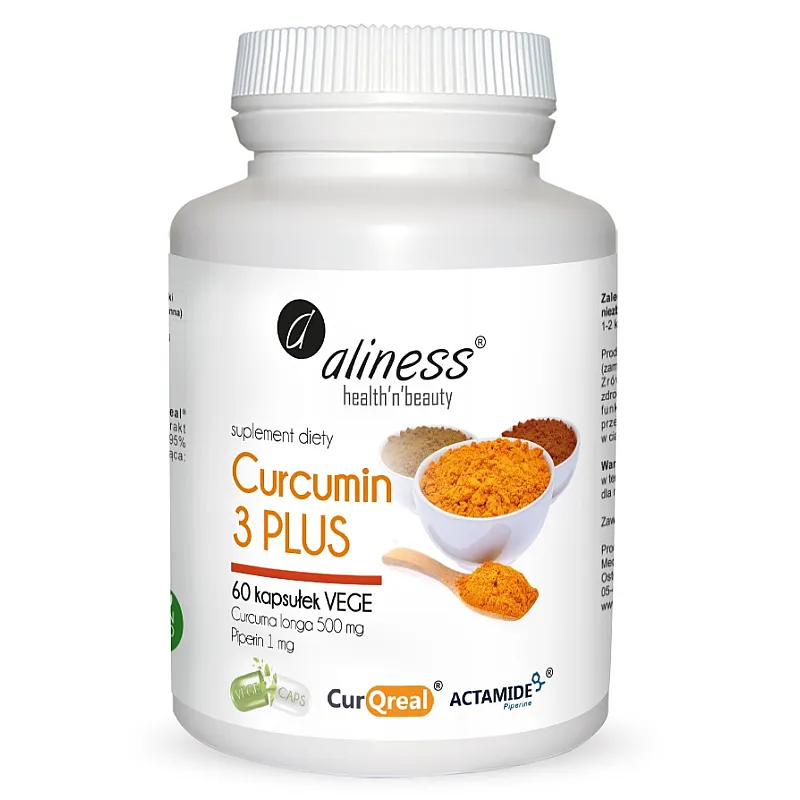 ALINESS Curcumin C3 Plus 500mg 60 kaps.