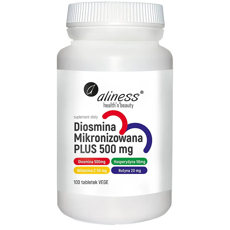 ALINESS Diosmina Mikronizowana PLUS 500mg 100 tab.