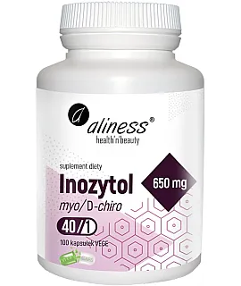 ALINESS Inozytol Myo/D-chiro 40:1 650 mg 100 kaps.