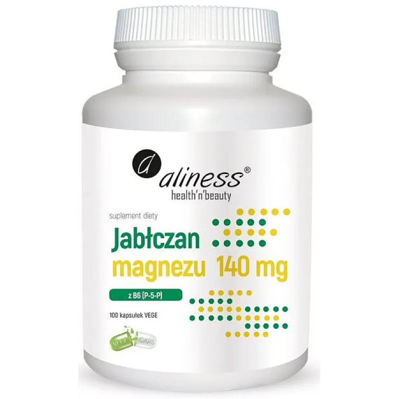 ALINESS Jabłczan Magnezu 140mg 100 kaps.