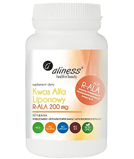 ALINESS Kwas Alfa Liponowy R-ALA 200mg 60 tab.