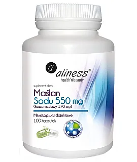 ALINESS Maślan Sodu 550mg 100 kaps.