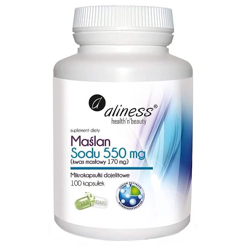 ALINESS Maślan Sodu 550mg 100 kaps.