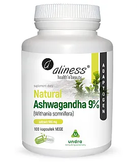 ALINESS Natural Ashwagandha 9% 100 kaps.