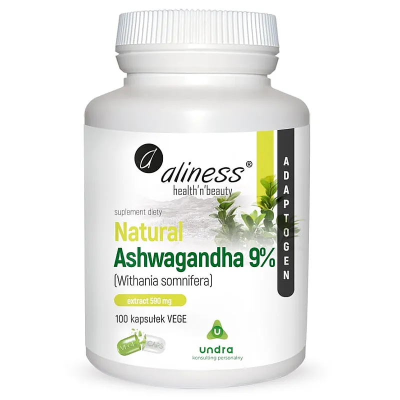 ALINESS Natural Ashwagandha 9% 100 kaps.