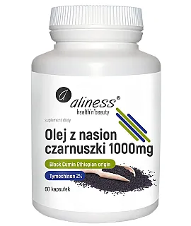 ALINESS Olej z nasion czarnuszki 1000mg 60 kaps.