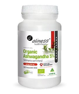 ALINESS Organic Ashwagandha 5% 100 kaps.