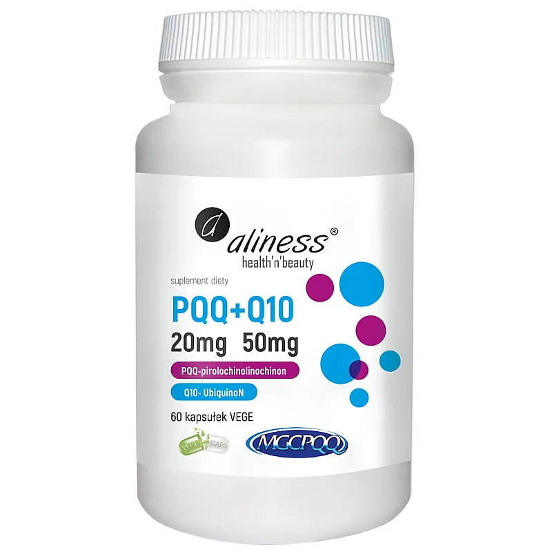 ALINESS PQQ 20mg + Q10 50mg 60 kaps.