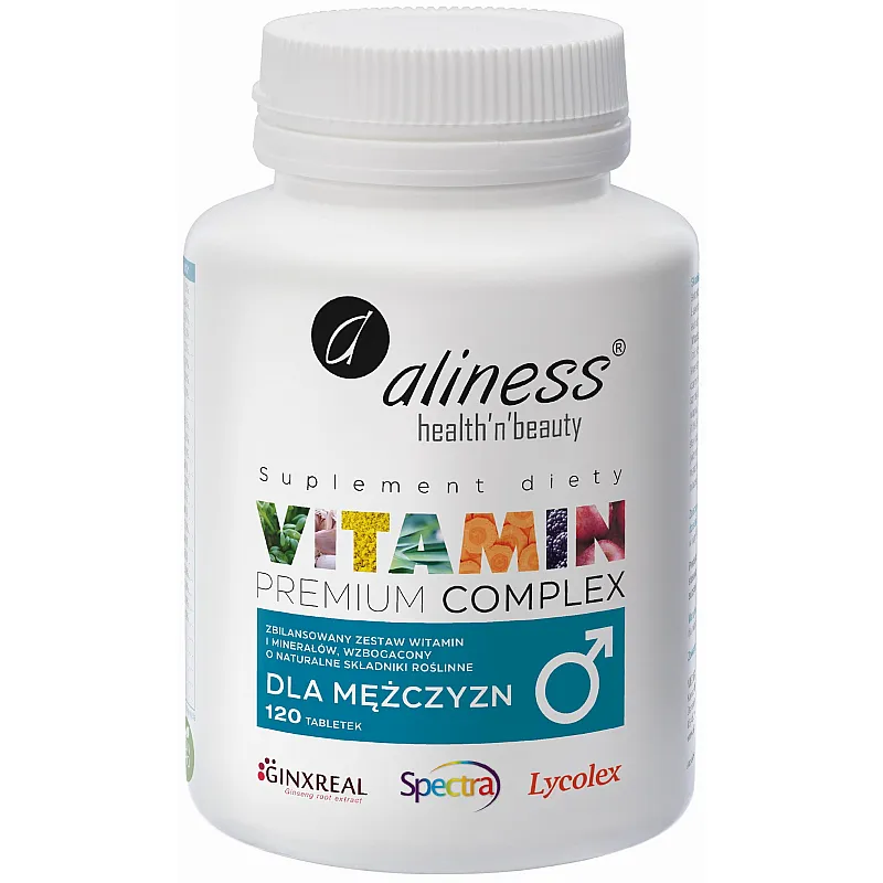 ALINESS Premium Vitamin Complex dla Mężczyzn 120 tab.