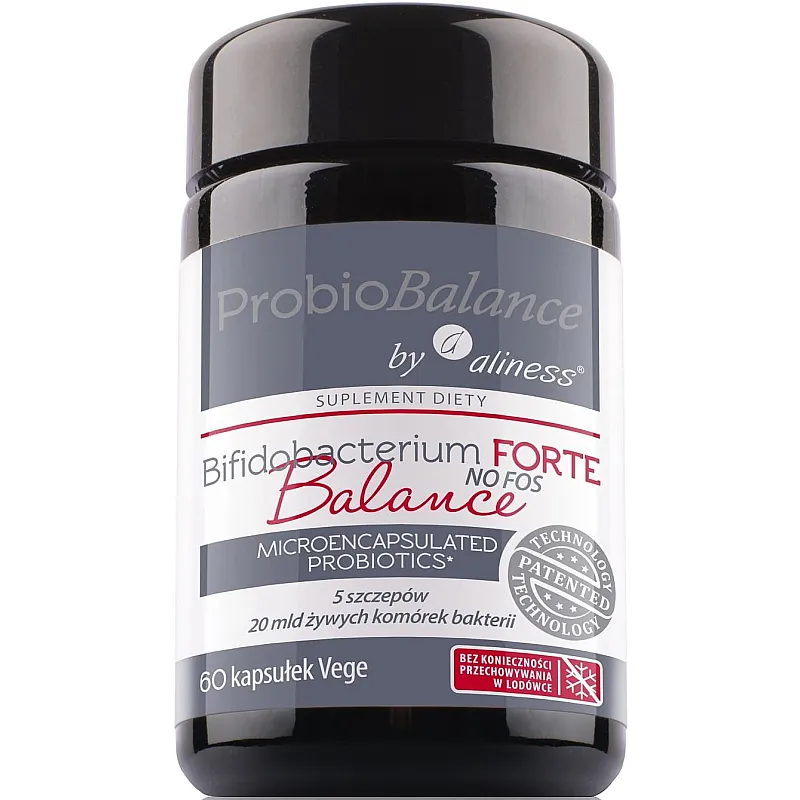 ALINESS ProbioBalance Bifidobacterium Balance Forte NO FOS 20 mld 60 kaps.