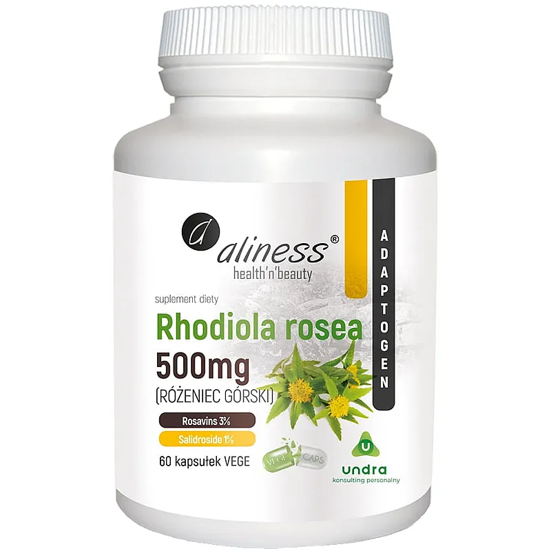 ALINESS Rhodiola Rosea 500mg 60 kaps.