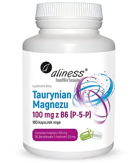 ALINESS Taurynian Magnezu 100mg z B6 100 kaps.