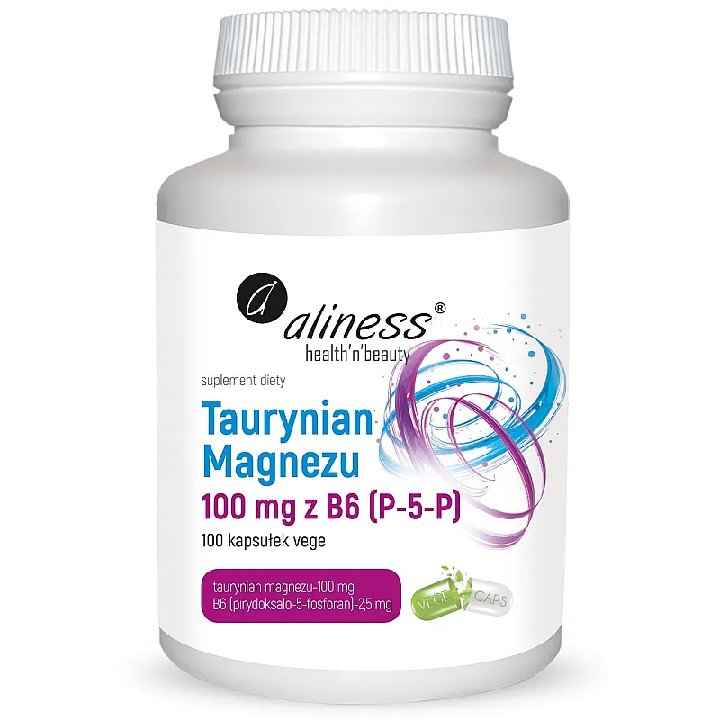 ALINESS Taurynian Magnezu 100mg z B6 100 kaps.