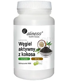 ALINESS Węgiel aktywny z kokosa 100 kaps.