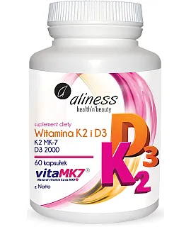 ALINESS Witamina K2 i D3 100mcg 60 kaps.