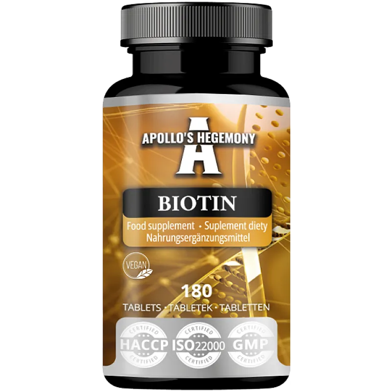 Biotyna (Witamina B7) Biotin 180 tab. APOLLO'S HEGEMONY