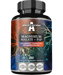 APOLLO'S HEGEMONY Magnesium Malate + P5P 200 kaps.