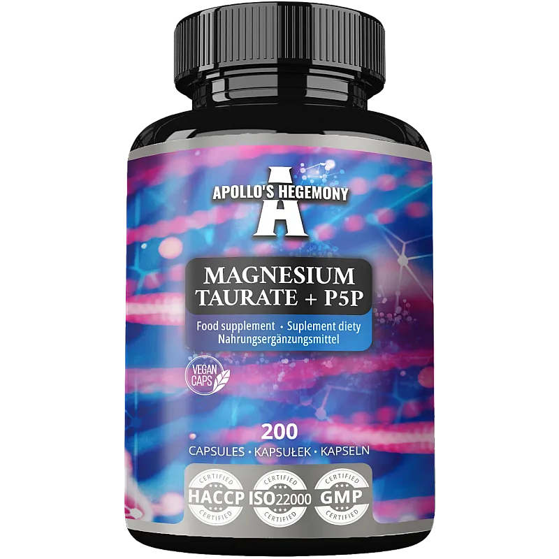 APOLLO'S HEGEMONY Magnesium Taurate + P5P 200 kaps.