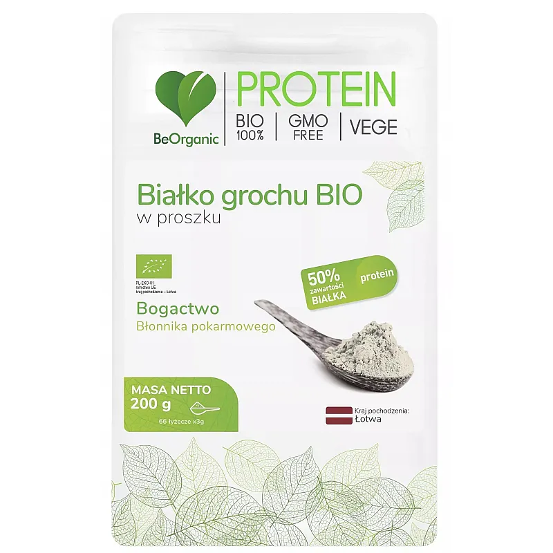 BEORGANIC Białko grochu BIO 200g