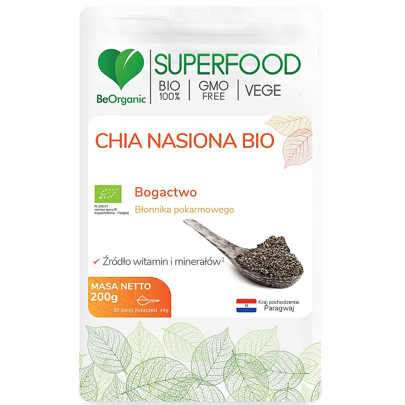 BEORGANIC Chia Nasiona Bio 200g