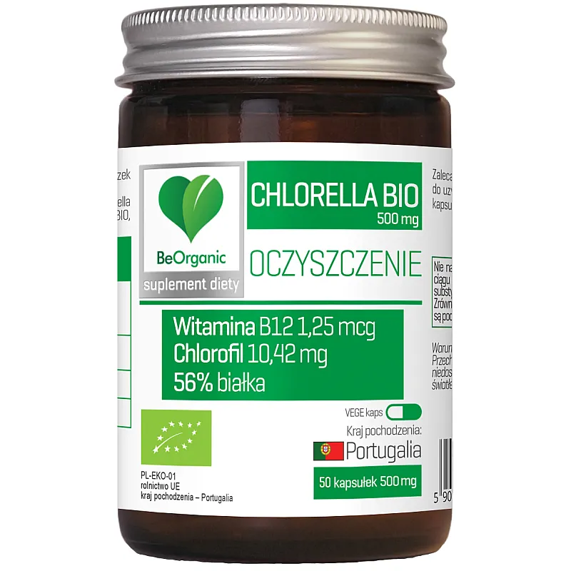 BEORGANIC Chlorella BIO 50 kaps.