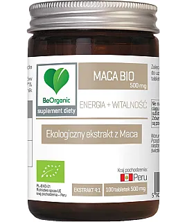 BEORGANIC Maca BIO 500mg 100 tab.