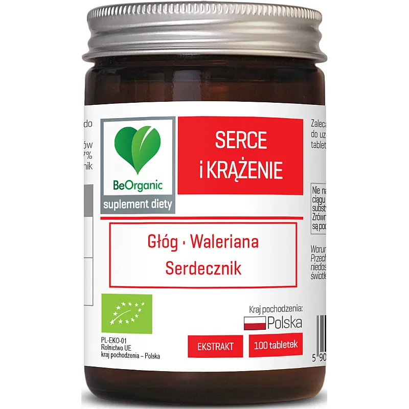 BEORGANIC Serce i krążenie Bio 100 tab.