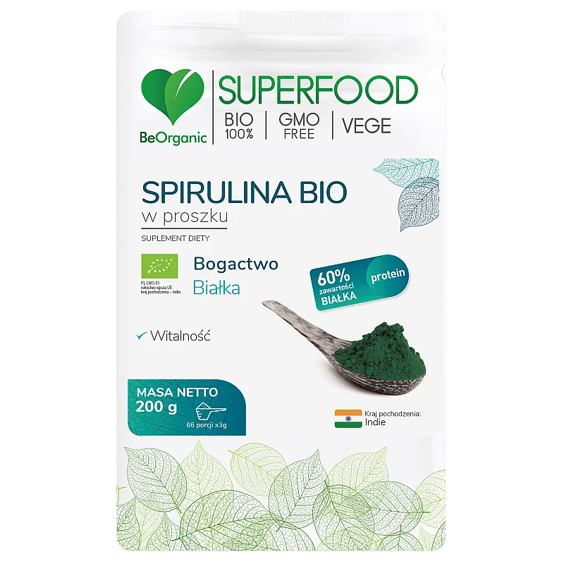 BEORGANIC Spirulina BIO 200g