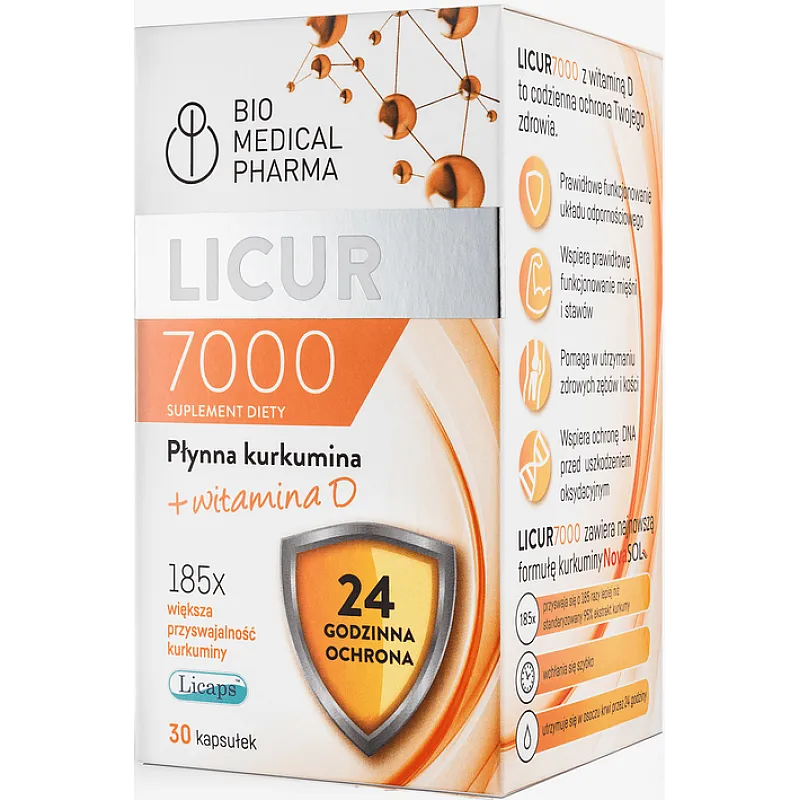 BIO MEDICAL PHARMA Licur 7000 30 kaps.