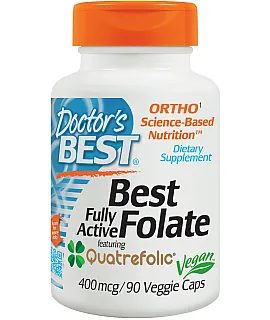 DOCTOR'S BEST Fully Active Folate 400mcg 90 kaps.