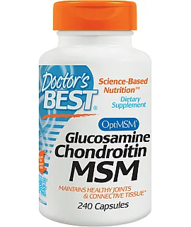 DOCTOR'S BEST Glucosamine, Chondroitin & MSM 240 kaps.