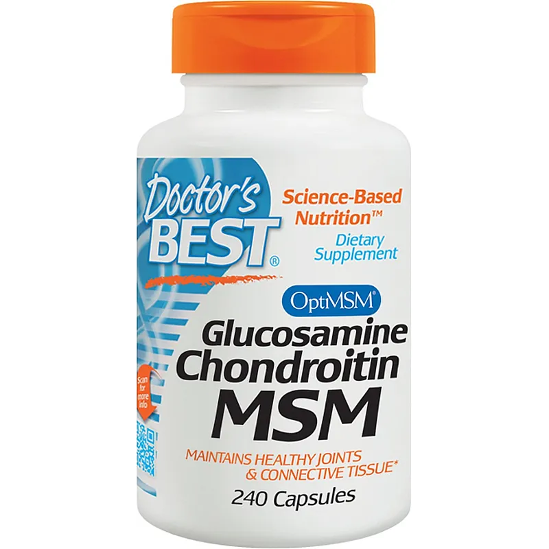 DOCTOR'S BEST Glucosamine, Chondroitin & MSM 240 kaps.