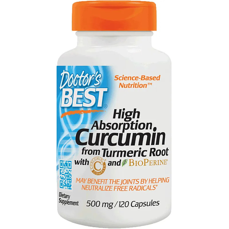 DOCTOR'S BEST High Absorption Curcumin 500mg 120 kaps.