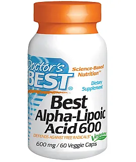 DOCTOR'S BEST Alpha Lipoic Acid 600mg 60 kaps.