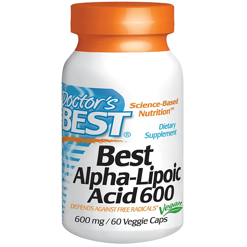 DOCTOR'S BEST Alpha Lipoic Acid 600mg 60 kaps.