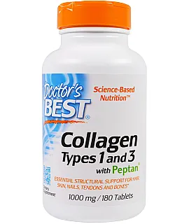 DOCTOR'S BEST Collagen Types 1 & 3 1000mg 180 tab.