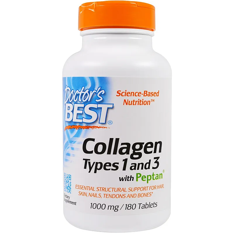 DOCTOR'S BEST Collagen Types 1 & 3 1000mg 180 tab.