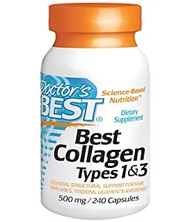 DOCTOR'S BEST Collagen Types 1 & 3 500mg 240 kaps.