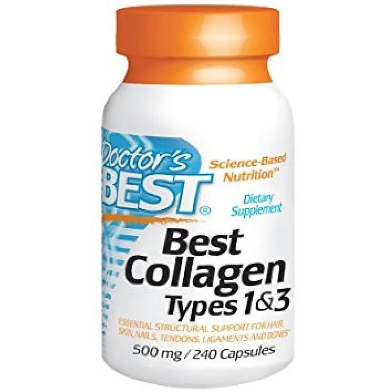 DOCTOR'S BEST Collagen Types 1 & 3 500mg 240 kaps.