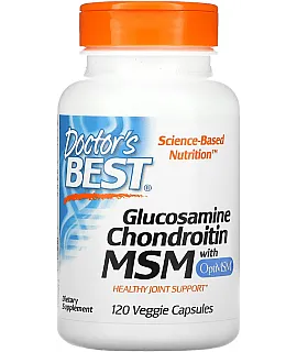 DOCTOR'S BEST Glucosamine, Chondroitin & MSM 120 kaps.