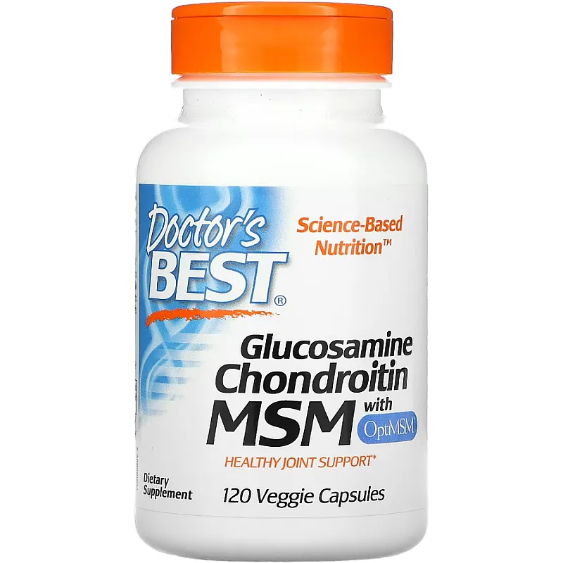 DOCTOR'S BEST Glucosamine, Chondroitin & MSM 120 kaps.