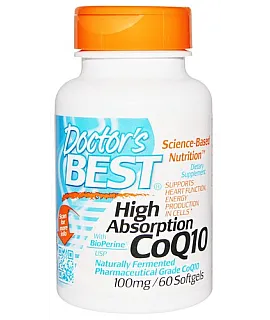 DOCTOR'S BEST High Absorption CoQ10 100mg 60 softgels