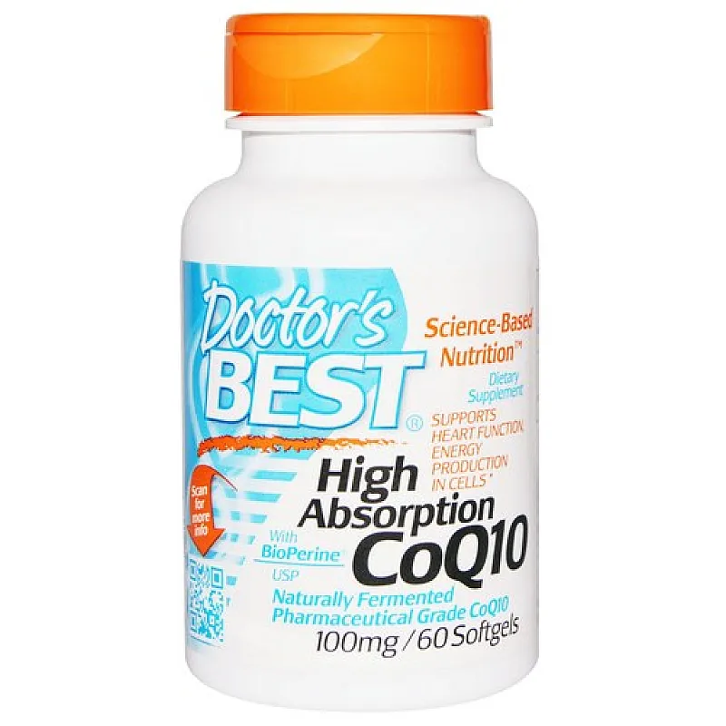 DOCTOR'S BEST High Absorption CoQ10 100mg 60 softgels