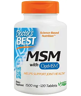 DOCTOR'S BEST MSM with OptiMSM 1500mg 120 tab.