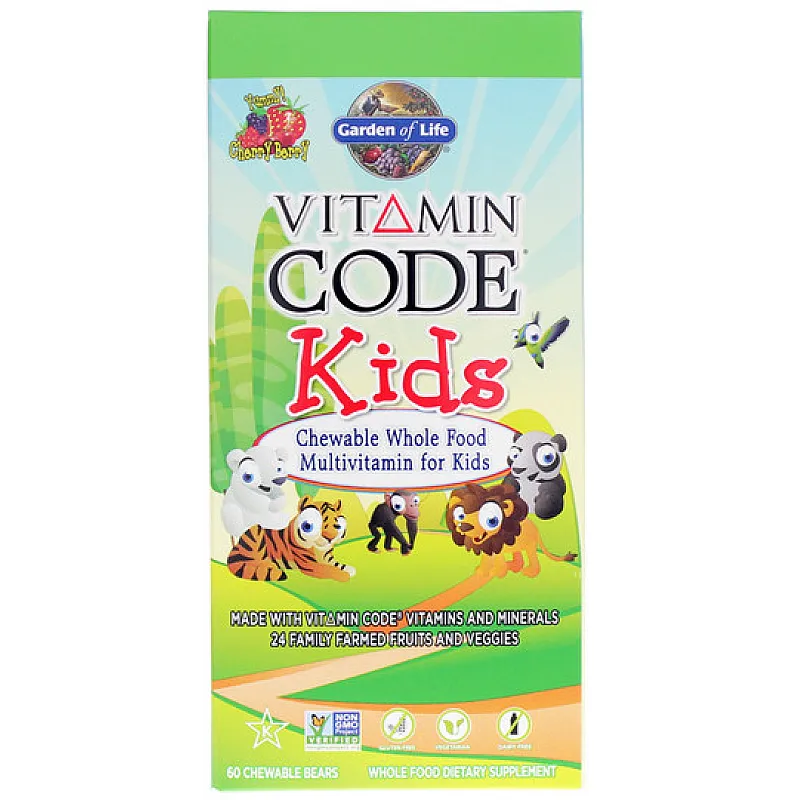 GARDEN Vitamin Code Kids 60 gum do żucia