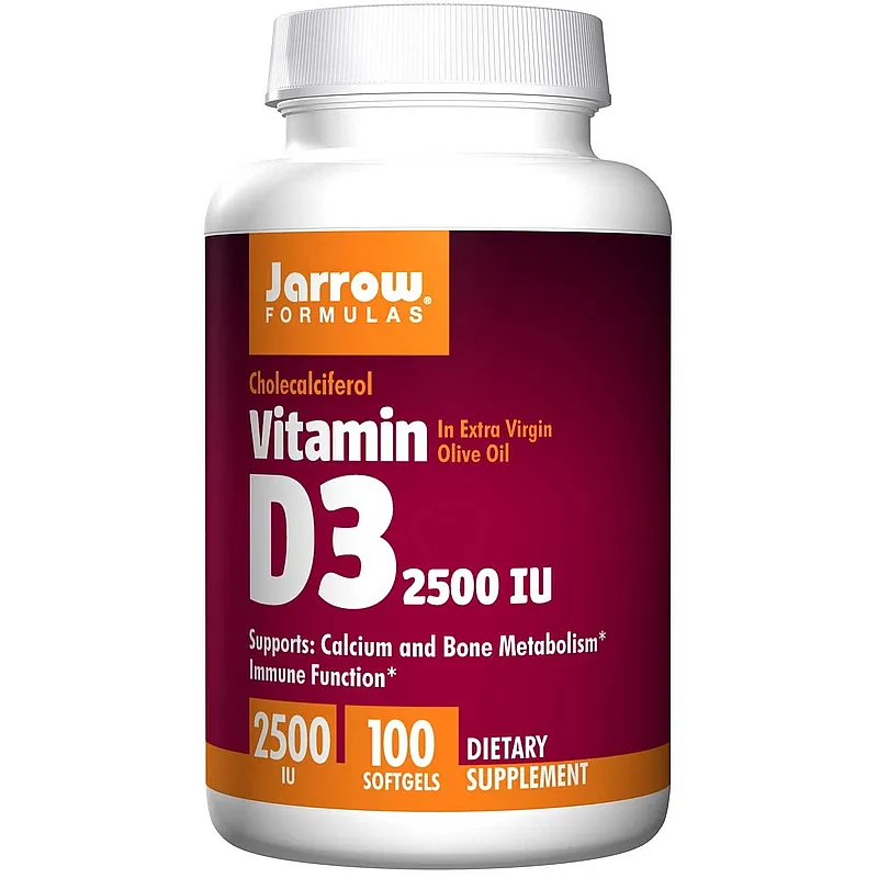 JARROW Vitamin D3 2500IU 100 softgels 